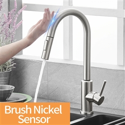 Sensor single handle pulldown kitchen faucet oil rubbed bronze